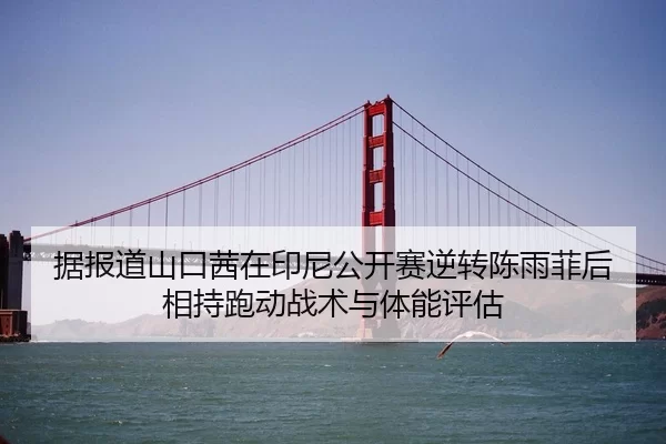 据报道山口茜在印尼公开赛逆转陈雨菲后相持跑动战术与体能评估